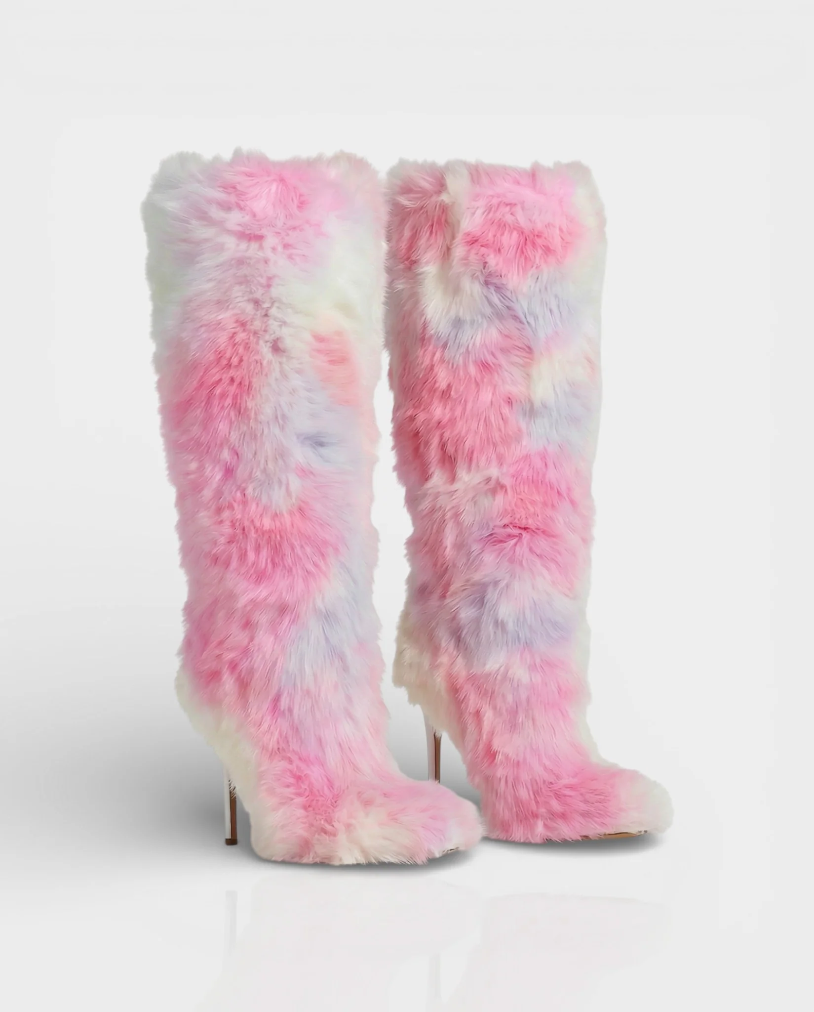 ALBA Multicoloured Faux Fur Boots - Image 9