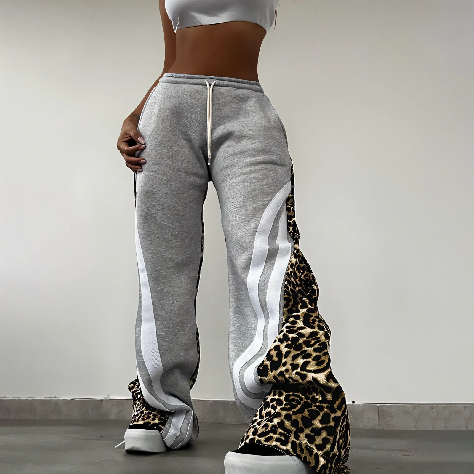 KIRA Leopard Track Pants - Image 8