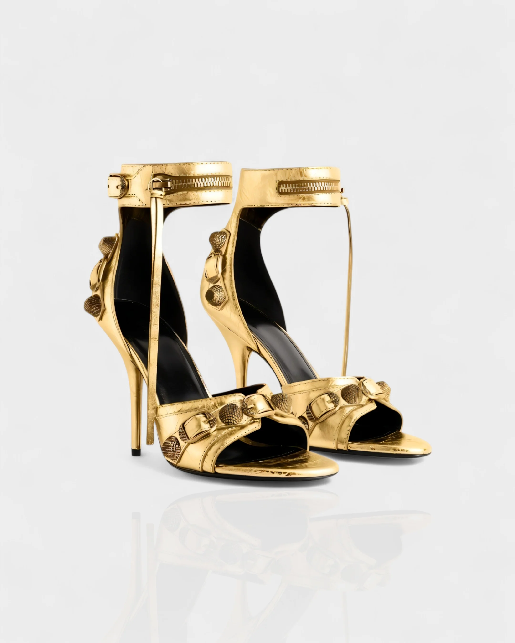 PALISSE Buckle Detail Stiletto Heels - Image 23