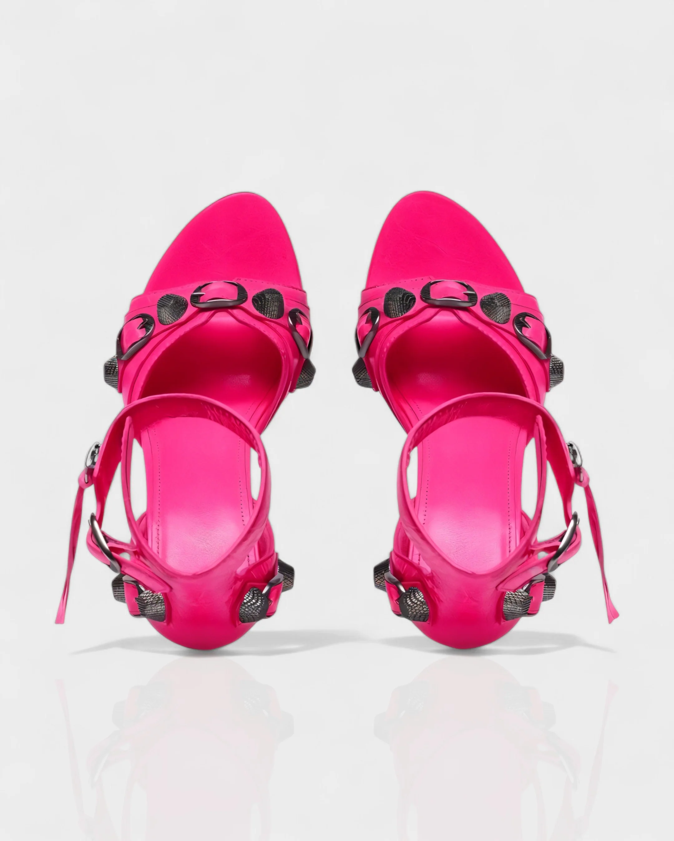 PALISSE Buckle Detail Stiletto Heels - Image 32