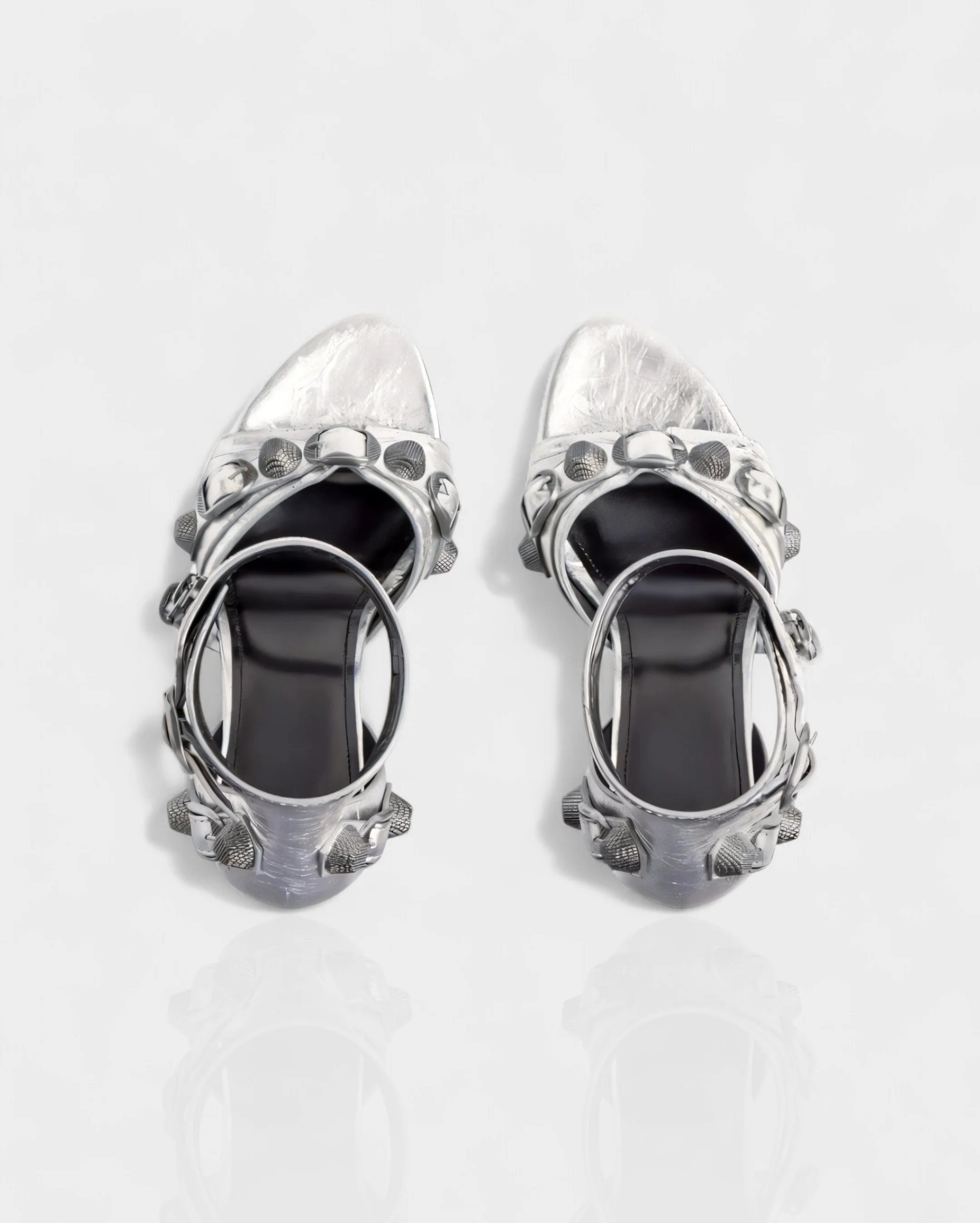 PALISSE Buckle Detail Stiletto Heels - Image 6